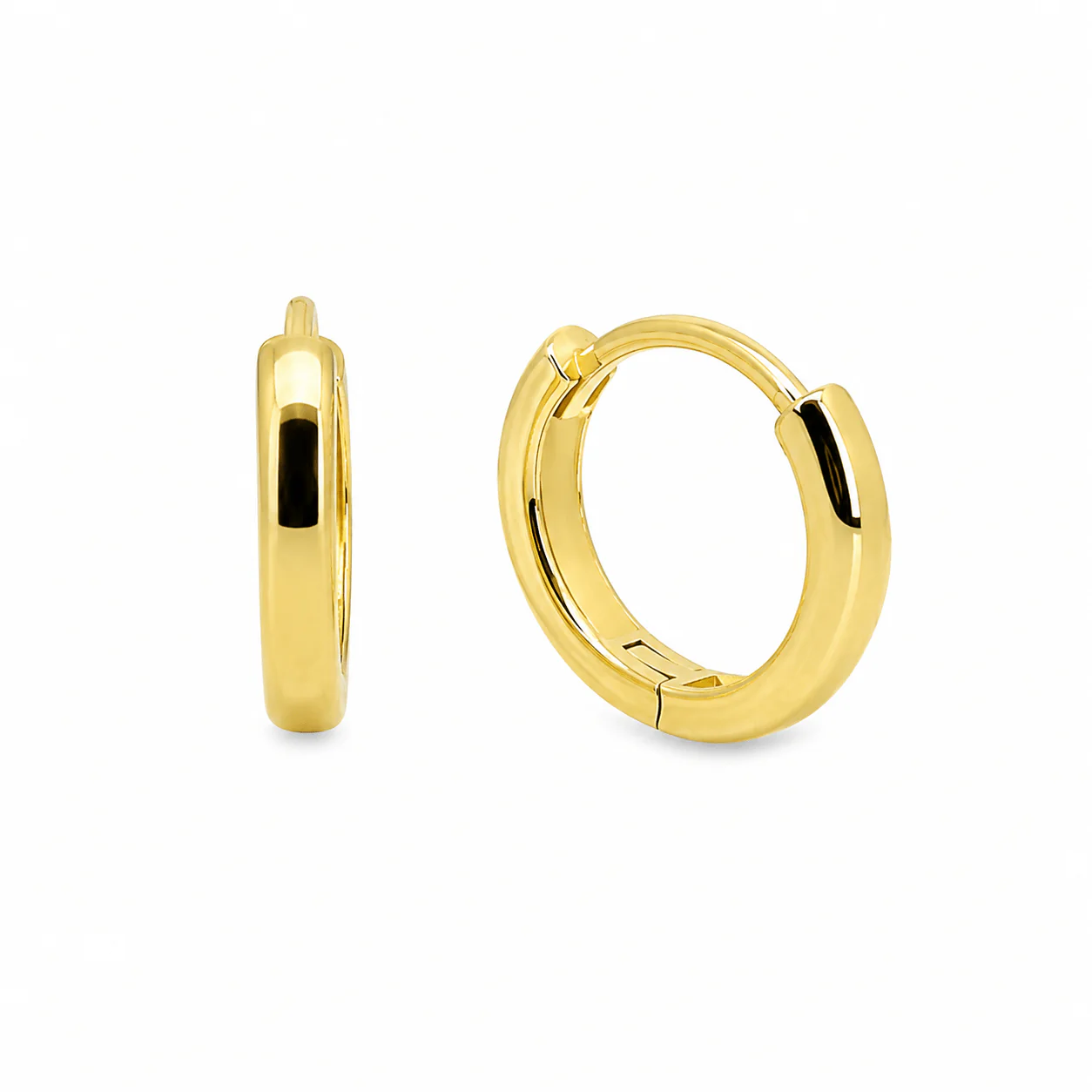 10K Gold Classic Huggies - Image 5