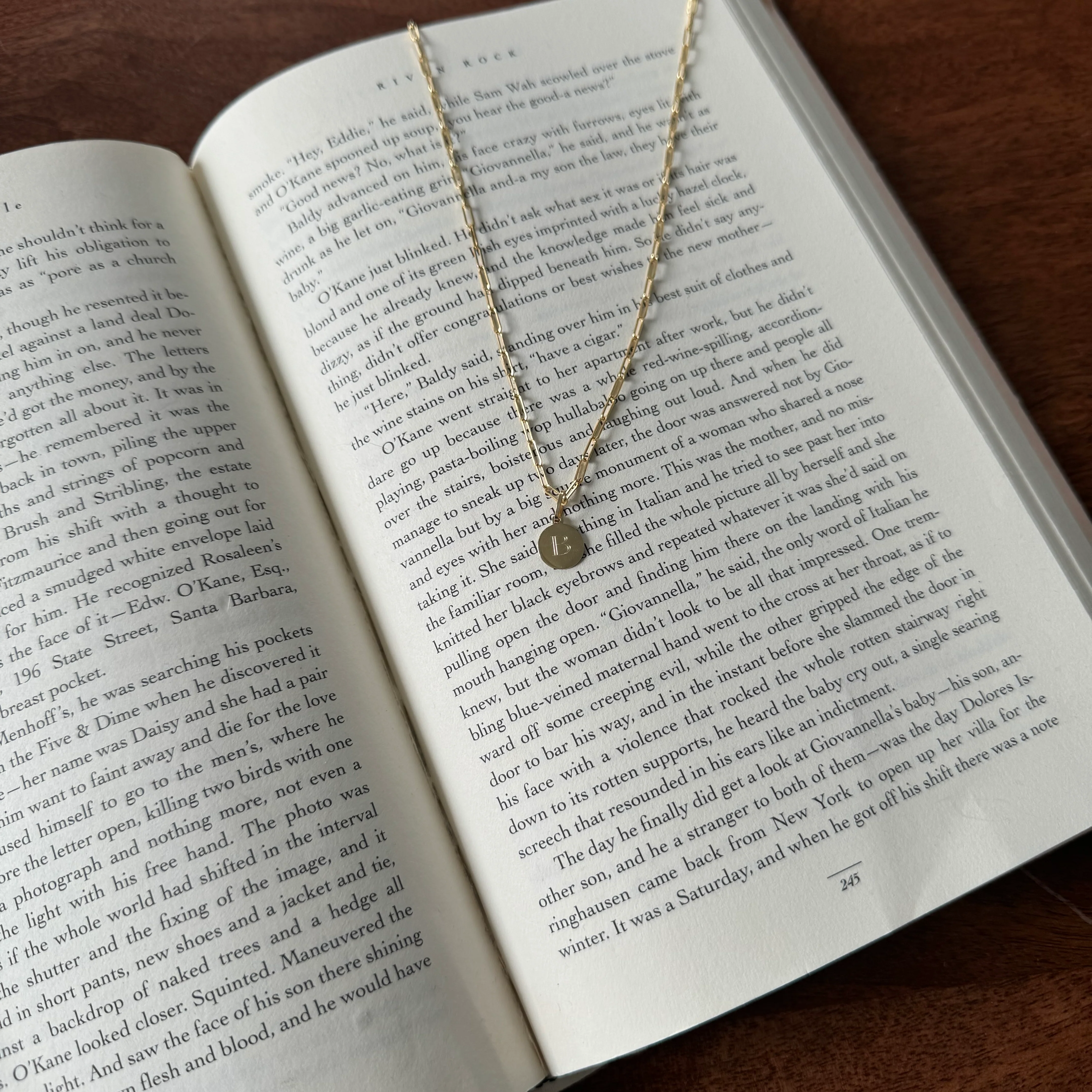 10K Gold Engravable Mini Round Charm - Image 5