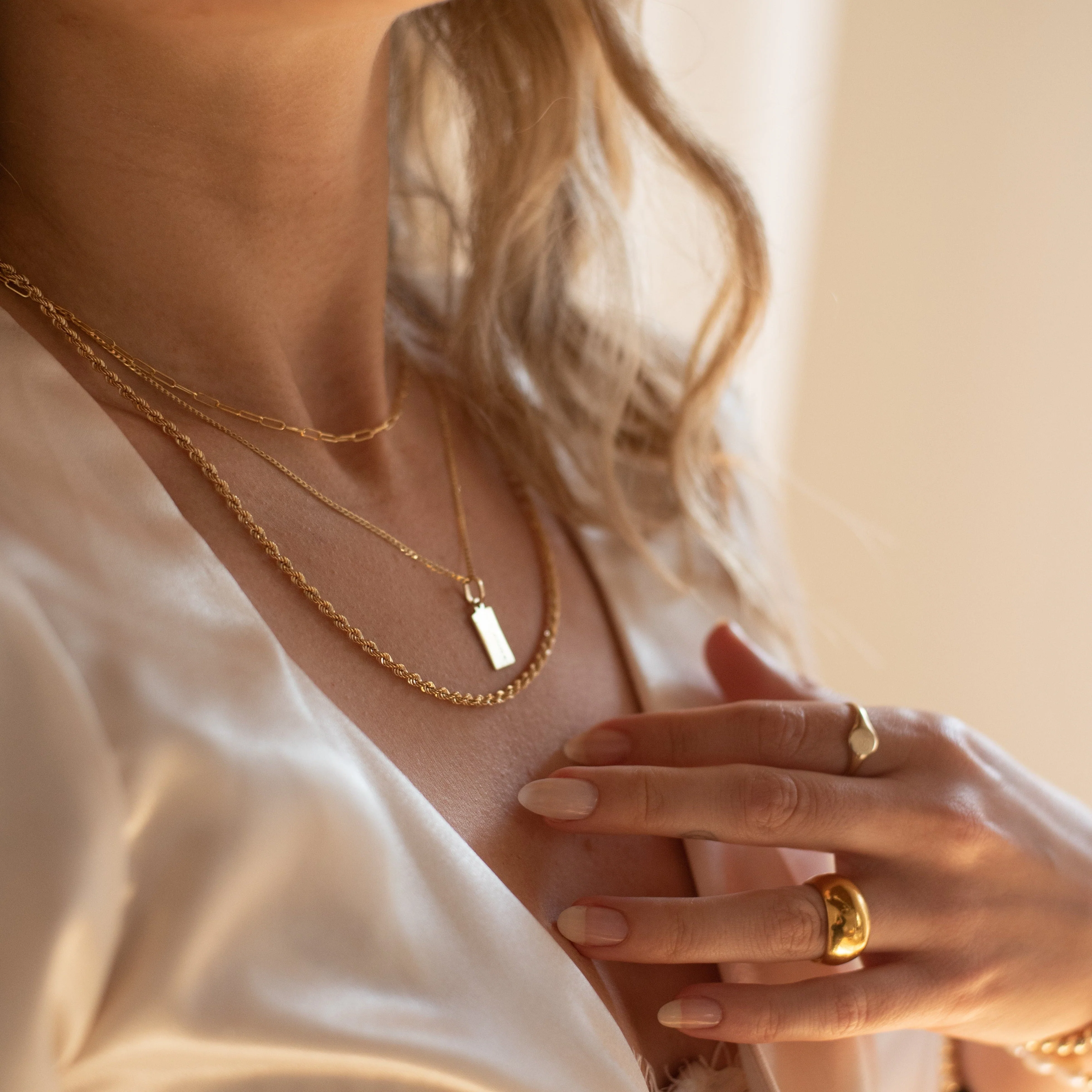 10K Gold Lyla Paperclip Chain - Image 3