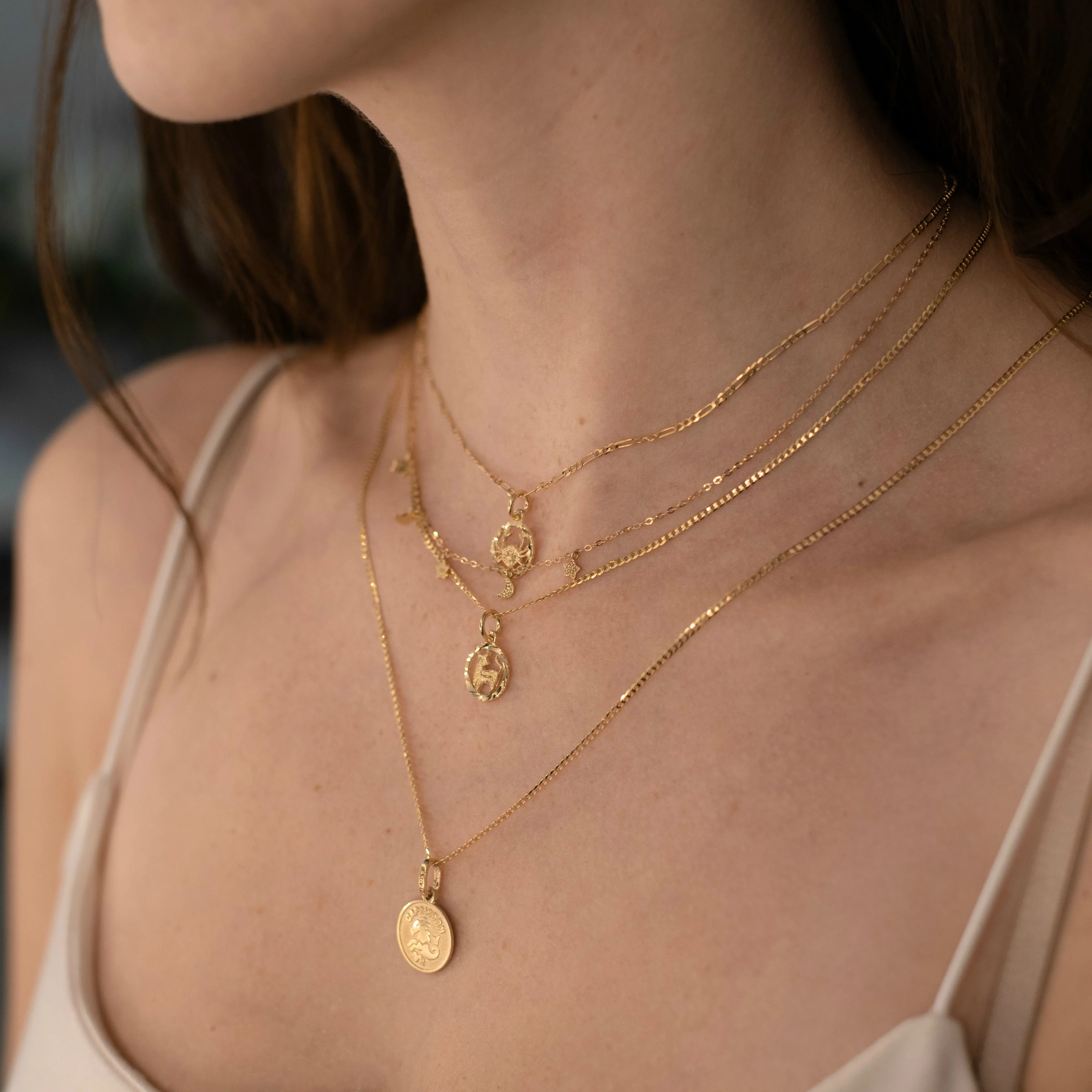 10K Gold Shirley Zodiac Charm - Image 5