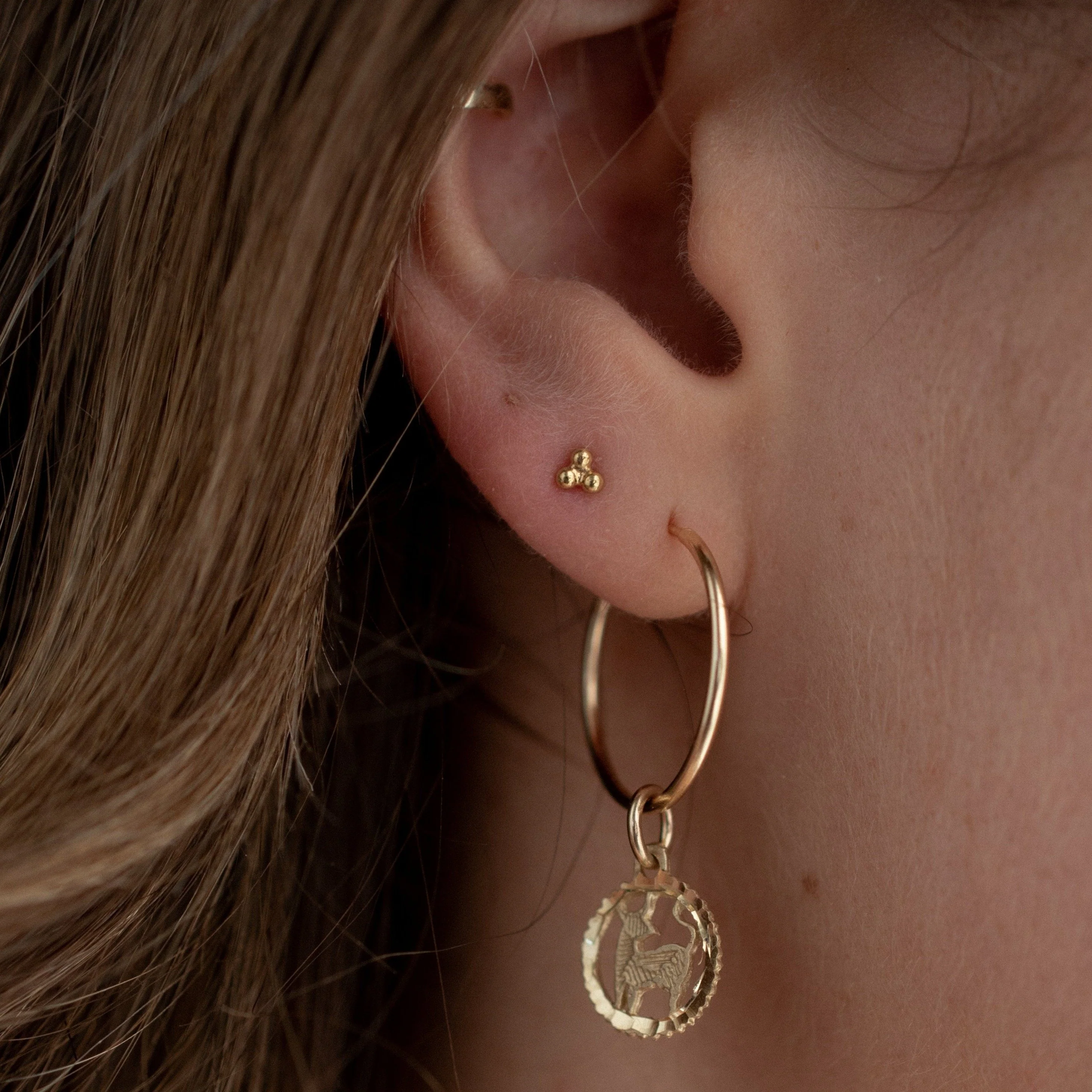 10K Gold Shirley Zodiac Charm - Image 8