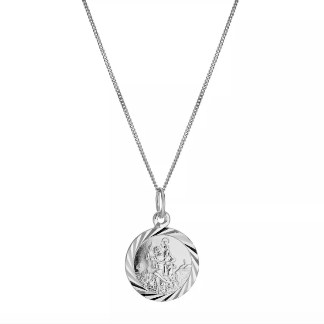 Mini Round St. Christopher Protection Charm