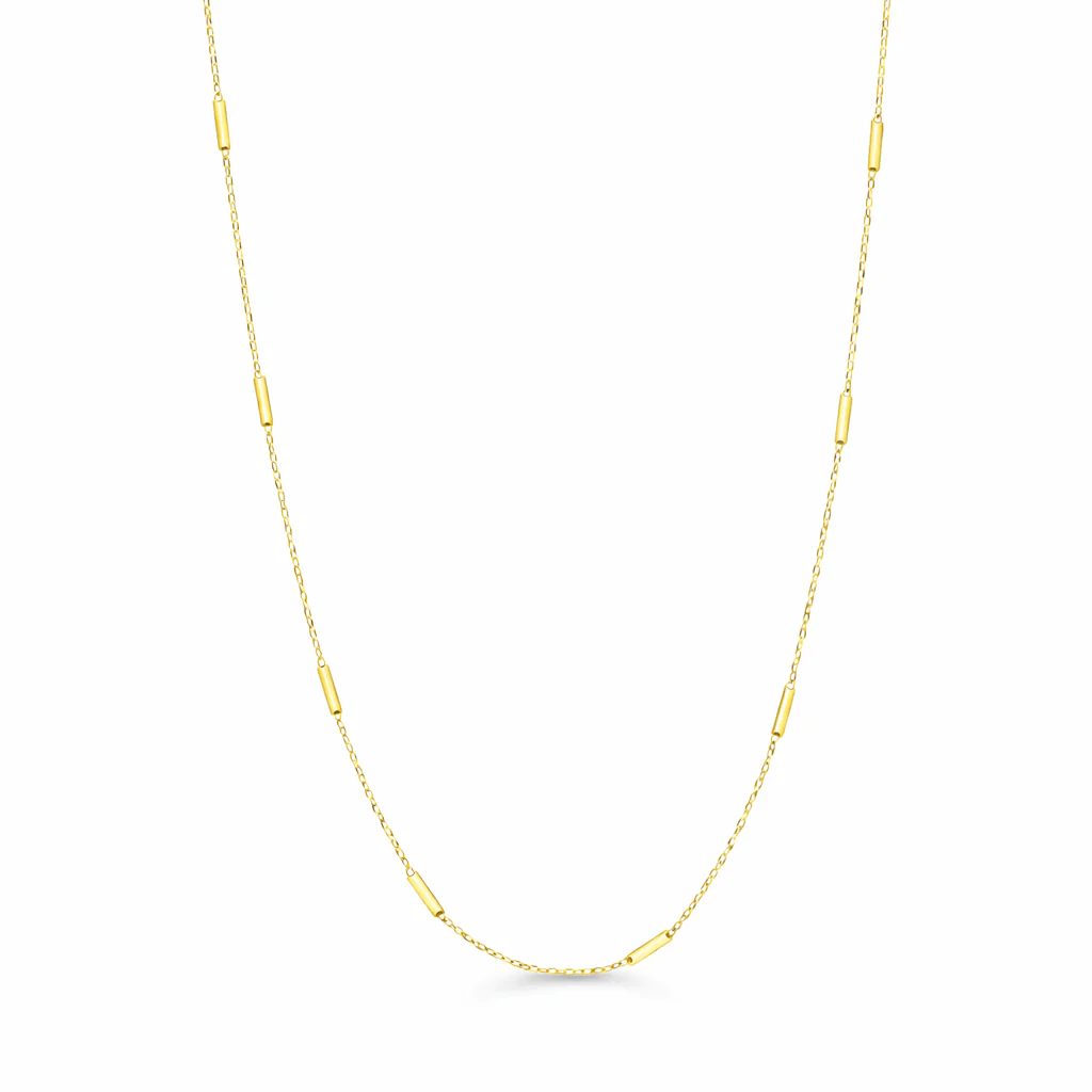 10K Shiny Multi Bar Necklace