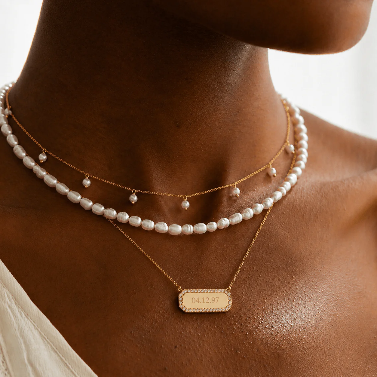 Personalized Bar Necklace - Image 2
