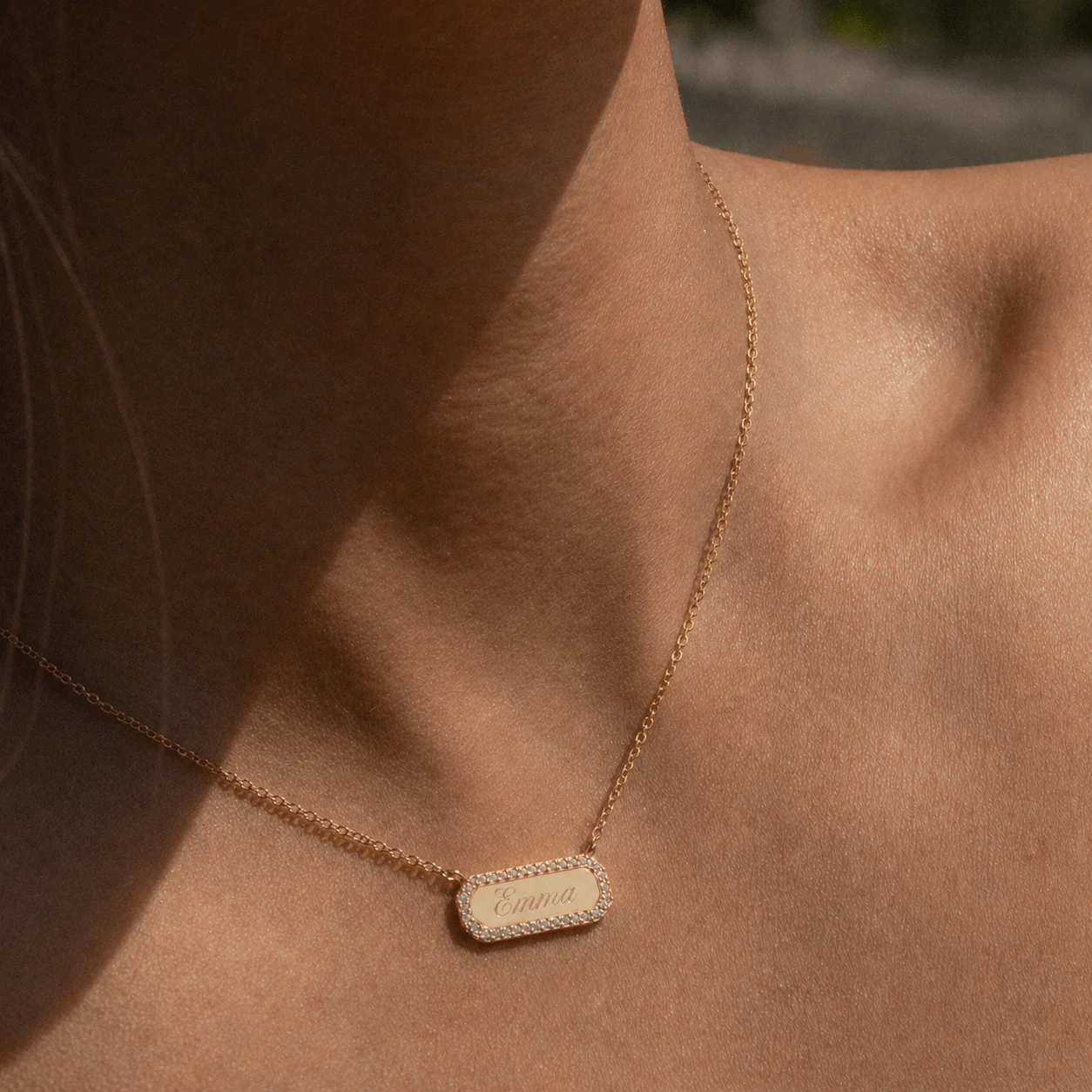Personalized Bar Necklace - Image 4