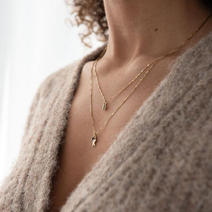 14K Gold Gemstone Charm - Image 4
