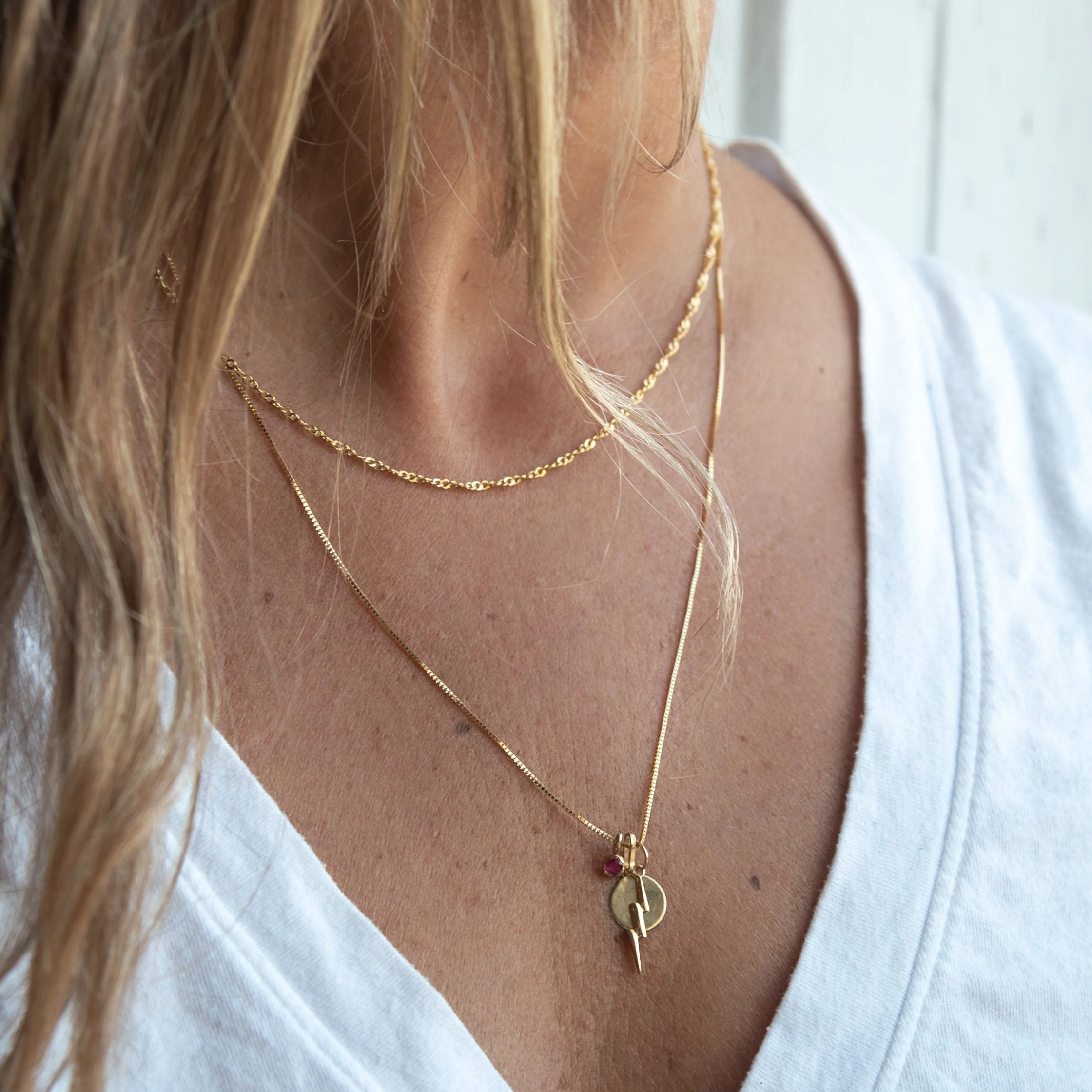 14K Gold Twisted Curb Chain - Image 3