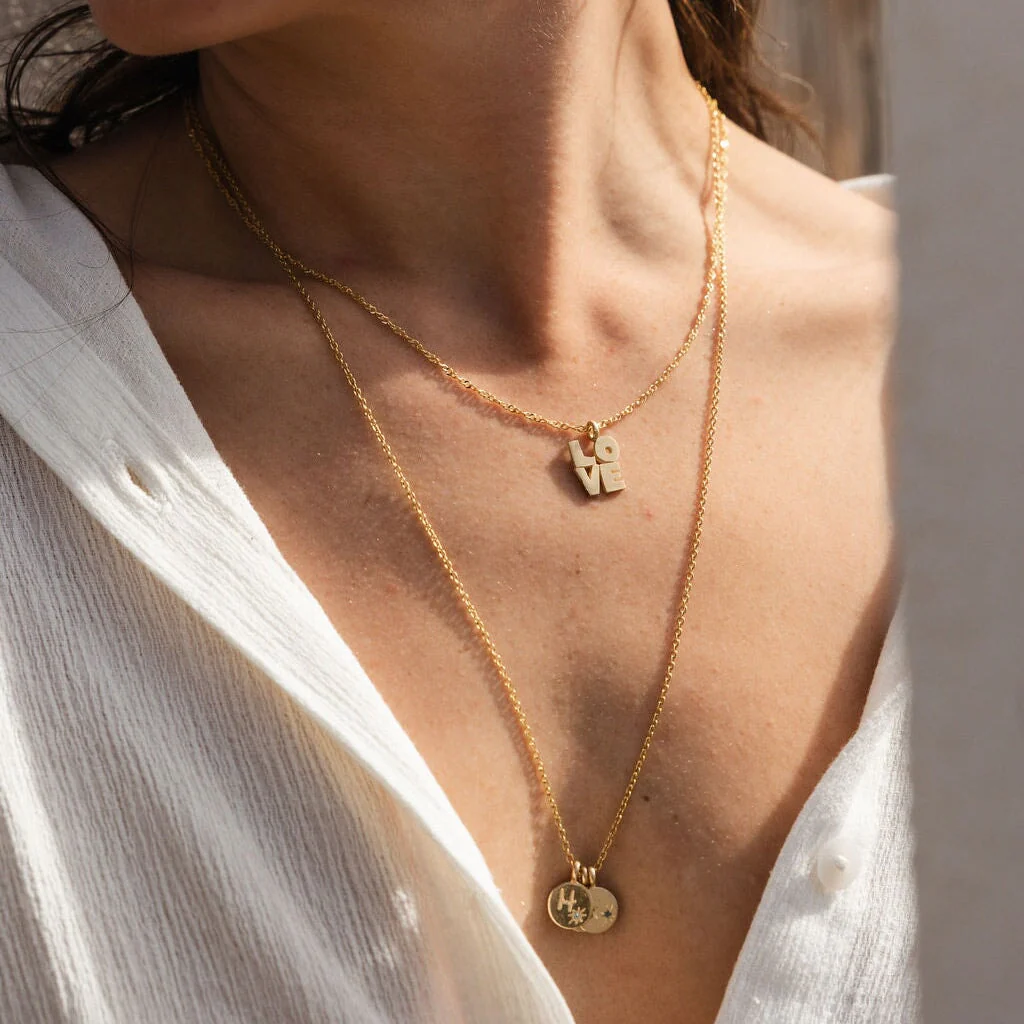 10k 24" Rolo Charm Chain - Image 2