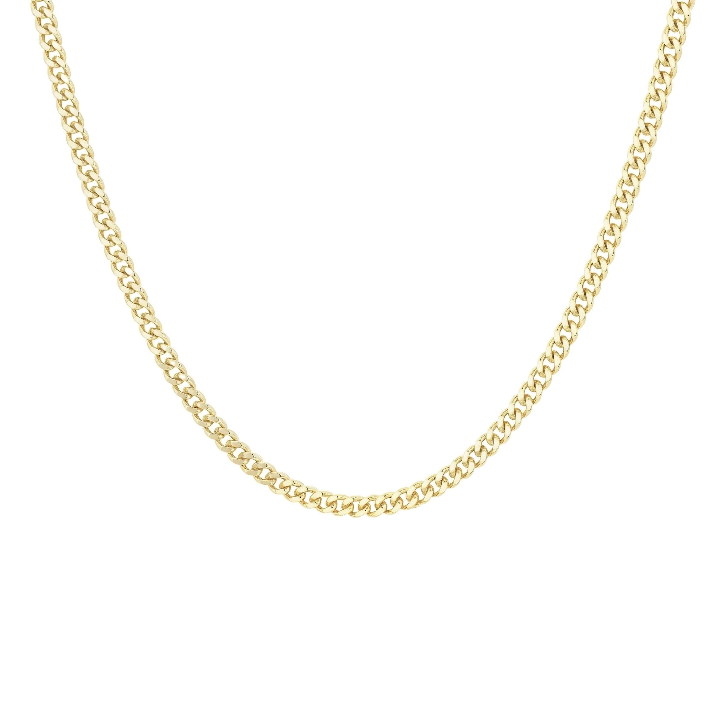 Long Curb Chain Necklace