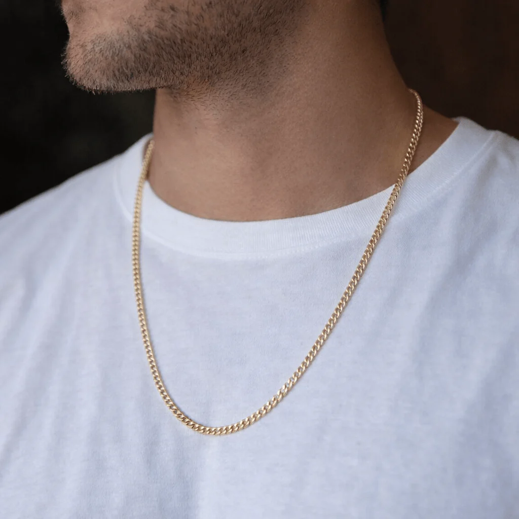 Long Curb Chain Necklace - Image 2