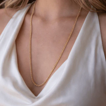 Long Curb Chain Necklace - Image 3