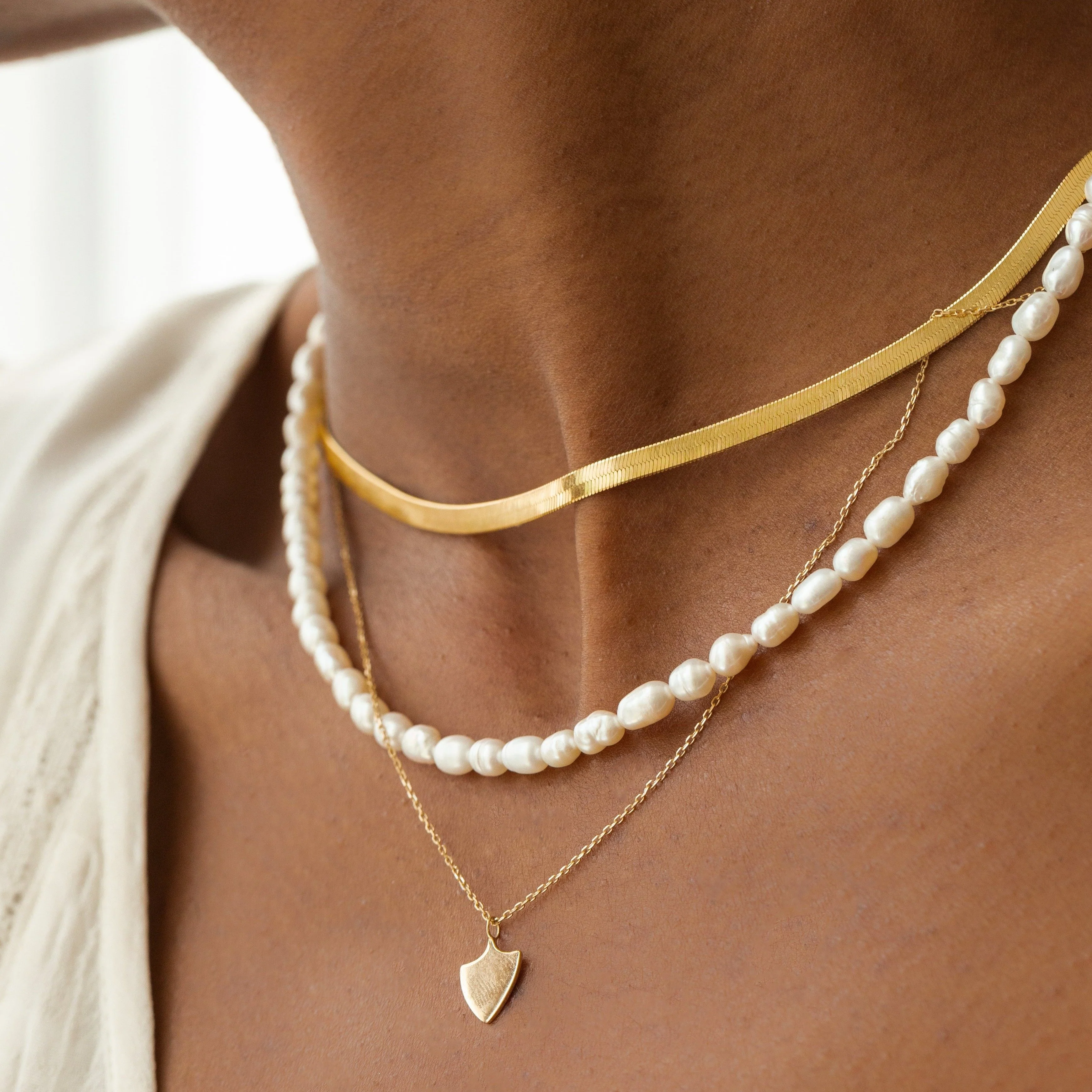Arielle Herringbone Necklace - Image 5