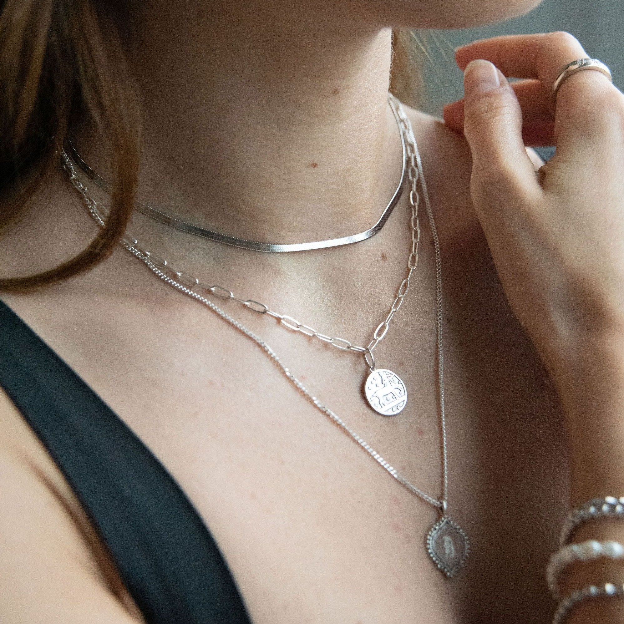 Arielle Herringbone Necklace - Image 6
