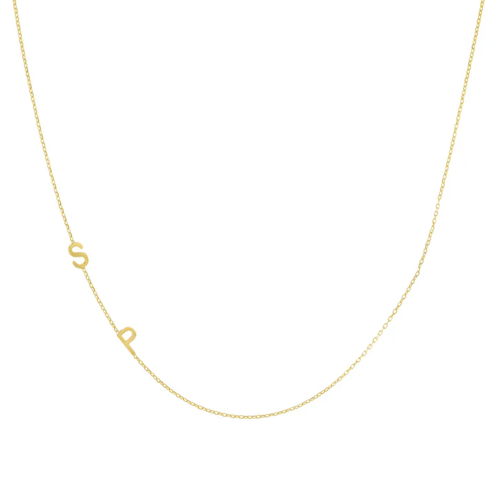 Asymmetrical Initial Necklace