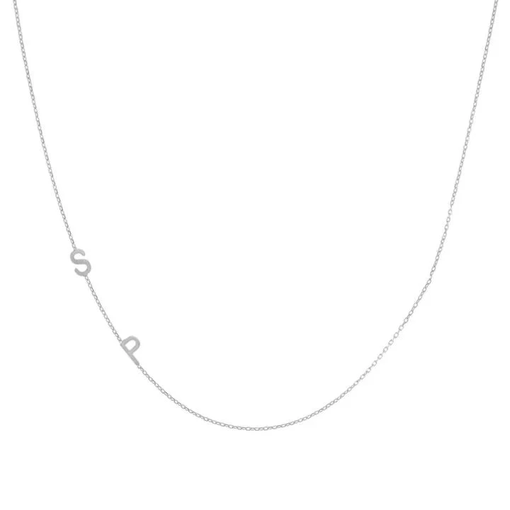 Asymmetrical Initial Necklace - Image 5