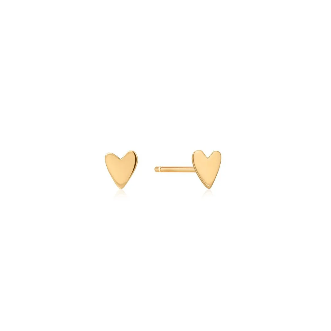 Ava Heart Stud Earrings