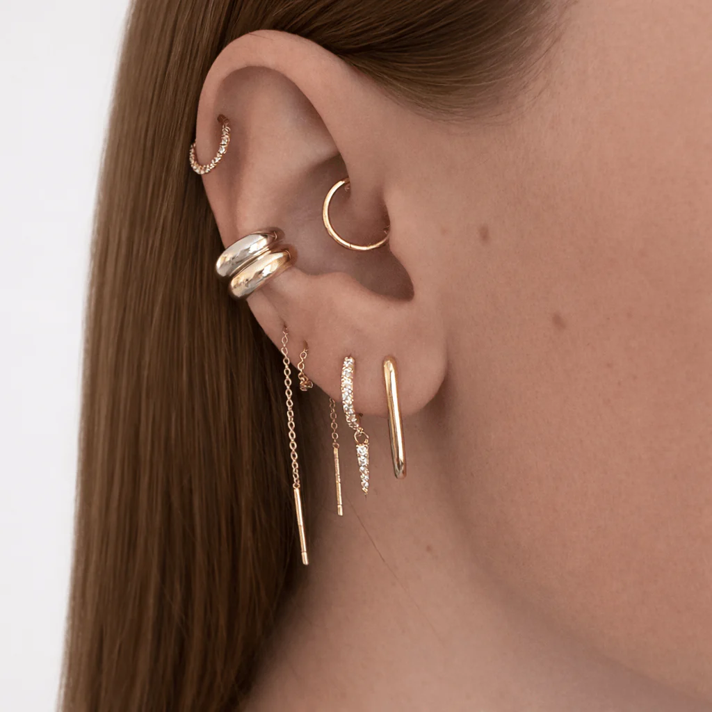 Bold Domed Ear Cuff - Image 5