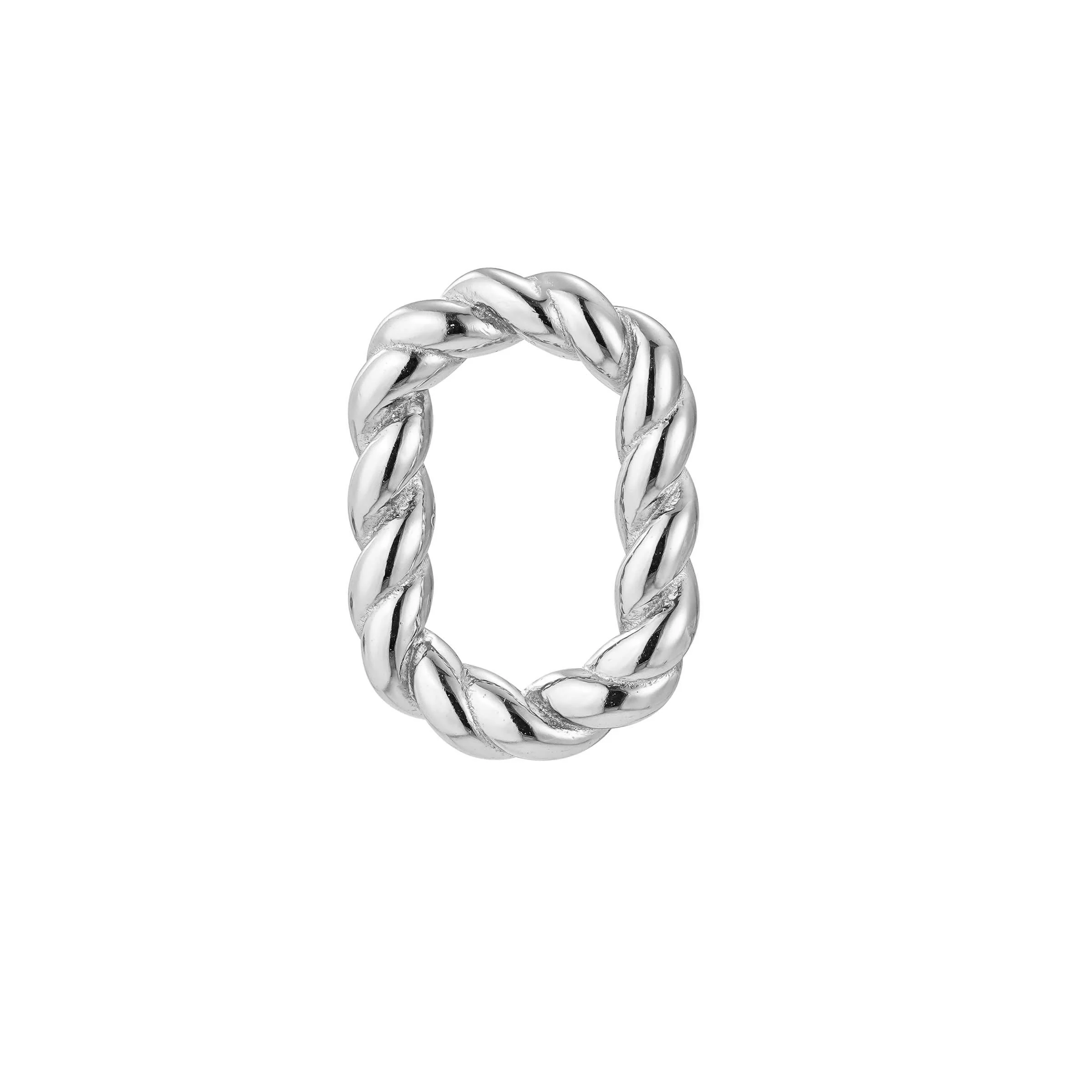 Braided Single Hoop Charm - Image 3