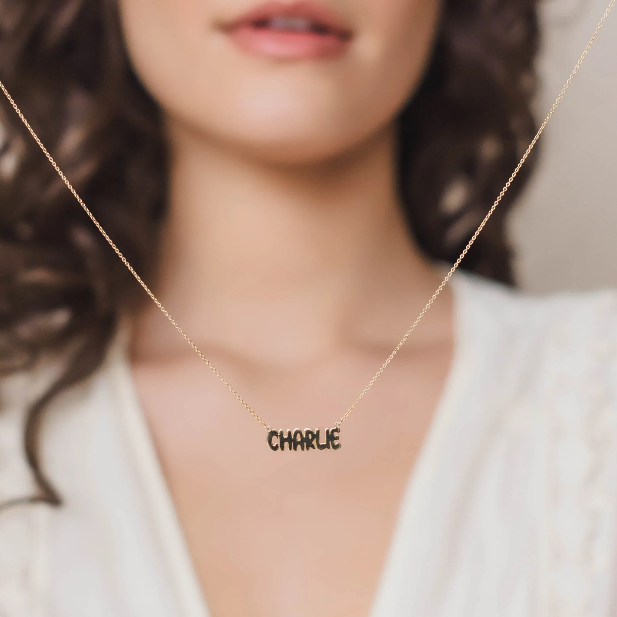 Bubble Name Necklace - Image 2