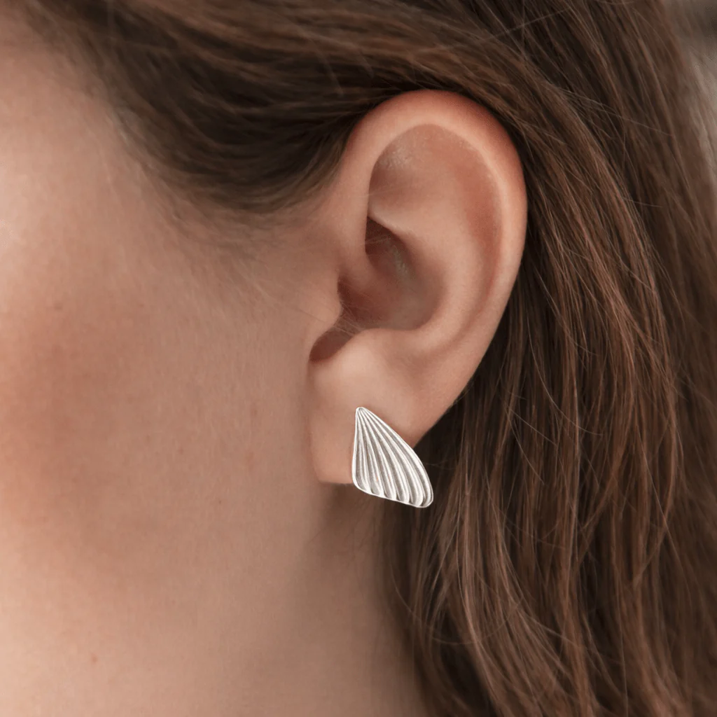 Butterfly Wing Stud Earrings - Image 3