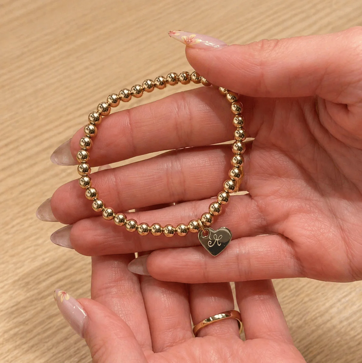 Bundle & Save 15% off- Chunky Mixed Metal Heart 5mm Bracelet - Image 2
