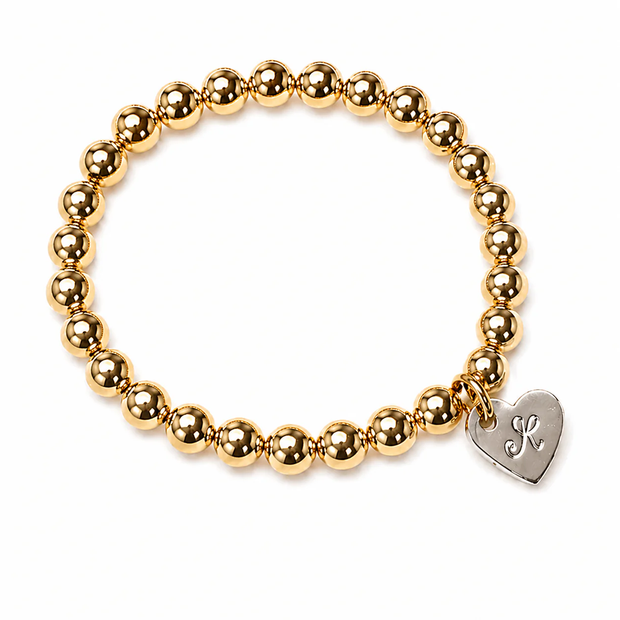 Bundle & Save 15% off- Chunky Mixed Metal Heart 5mm Bracelet - Image 5