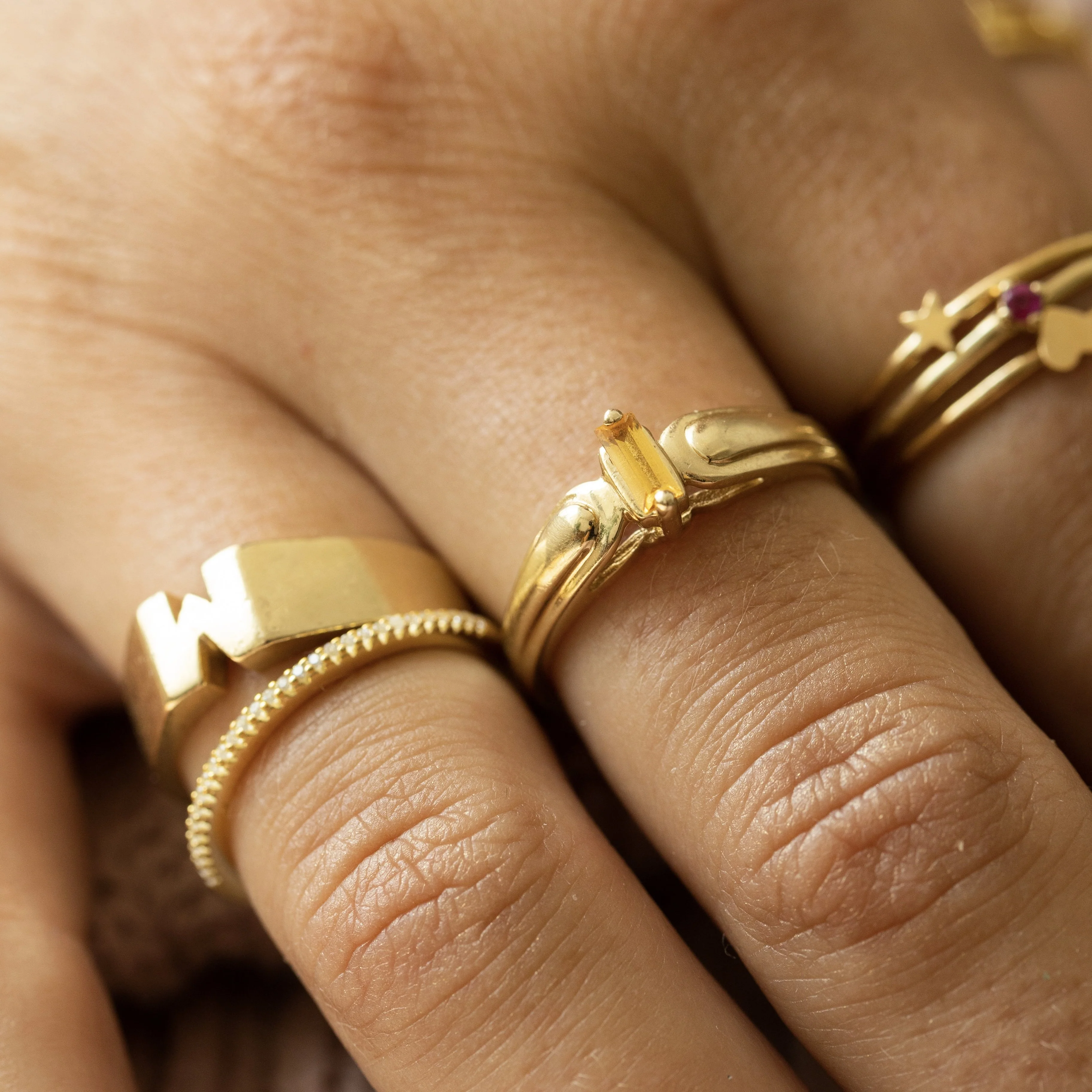 10K Gold Crisi Birthstone Ring - Image 5