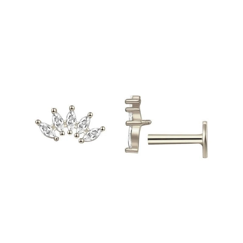 Marquise Crown Single Stud - Image 3