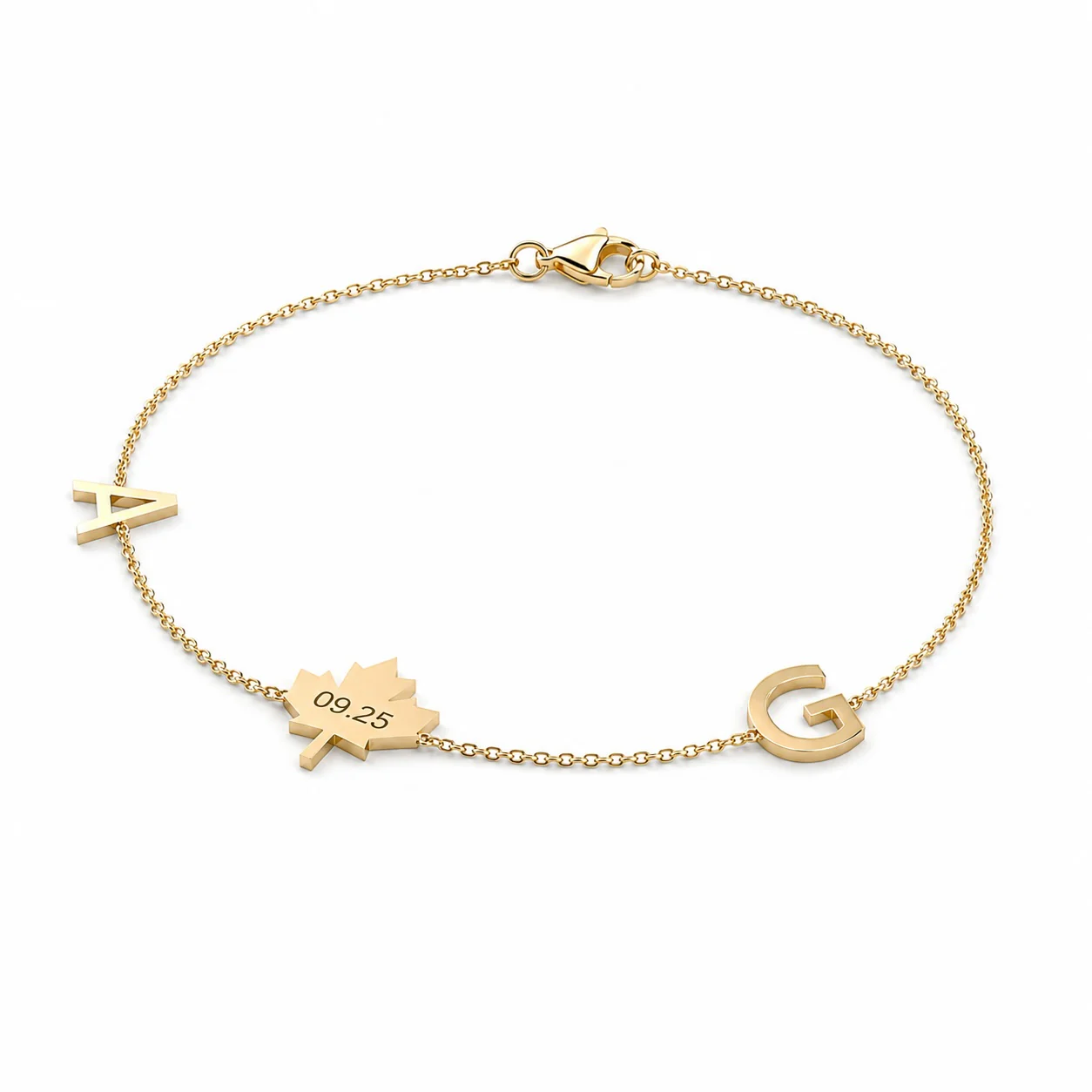 Custom Maple Leaf Bracelet - Image 3