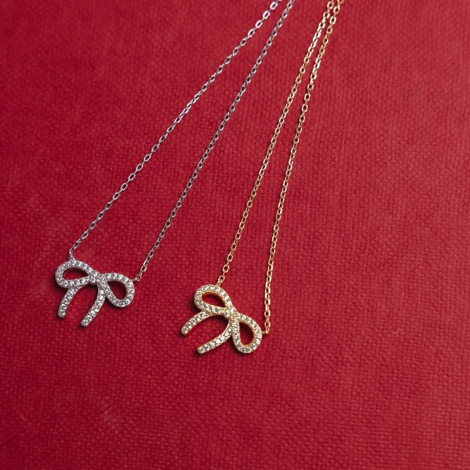 Sparkly Bow Necklace - Image 7