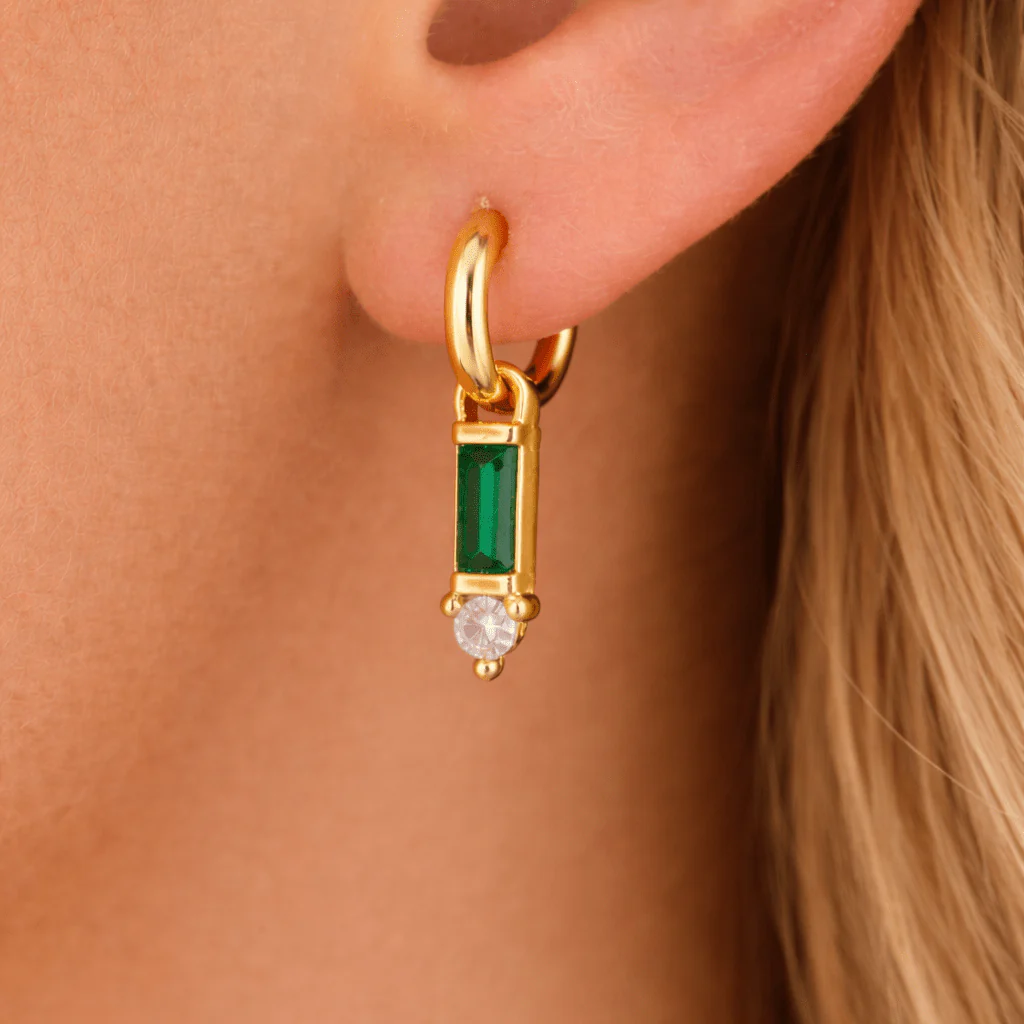 Two Stone Single Hoop Charm - Image 2