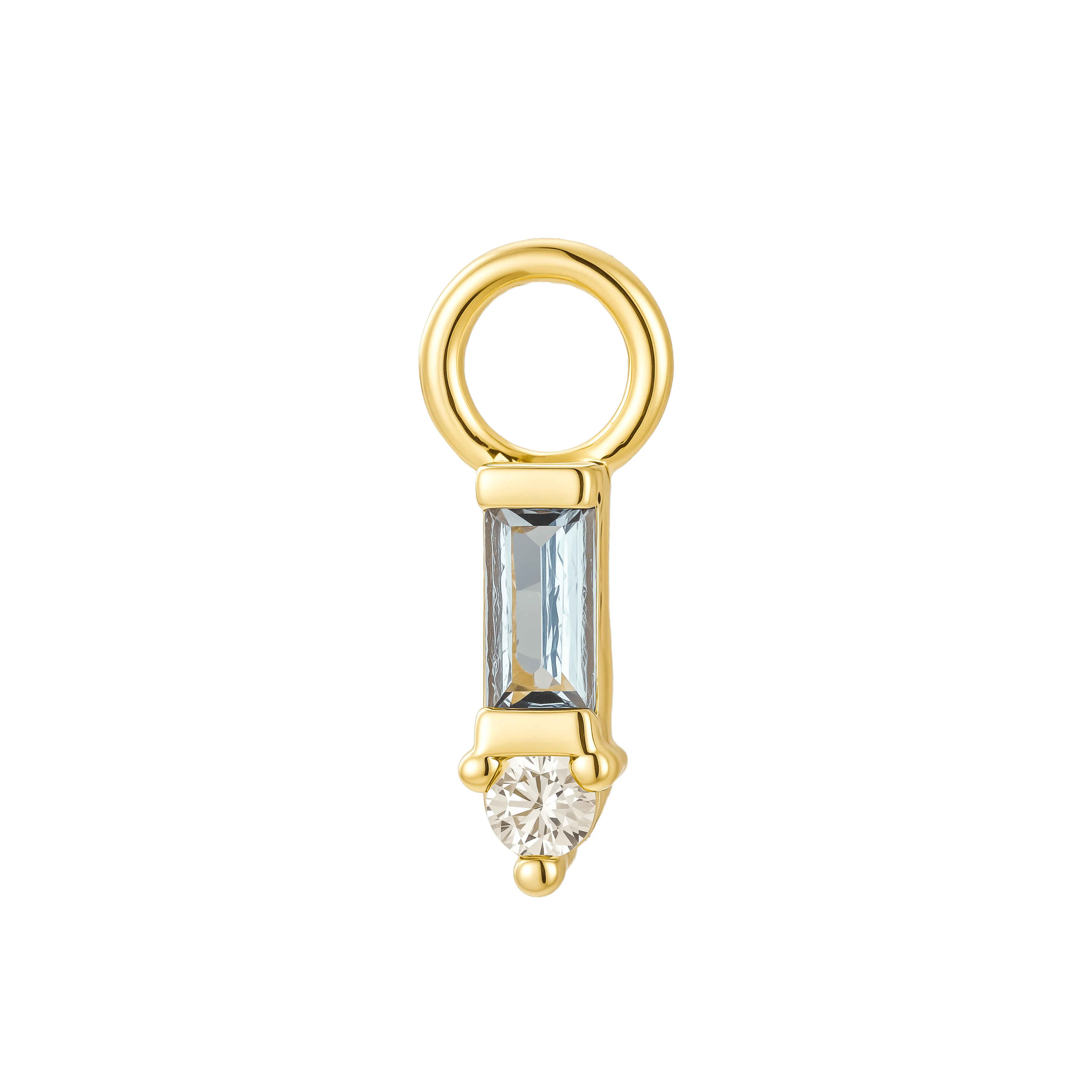 Two Stone Single Hoop Charm - Image 3