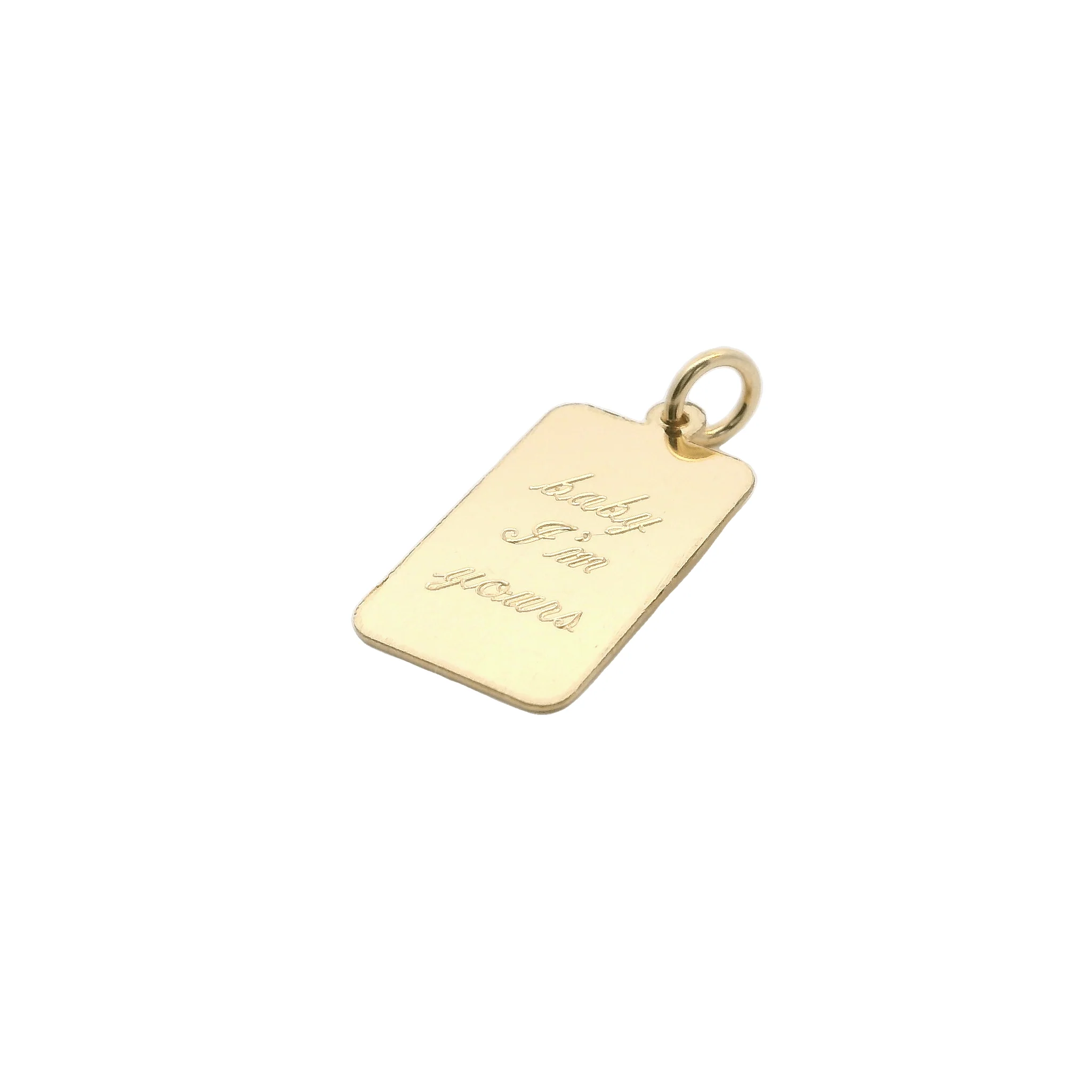 Engravable Dog Tag Charm - Image 4