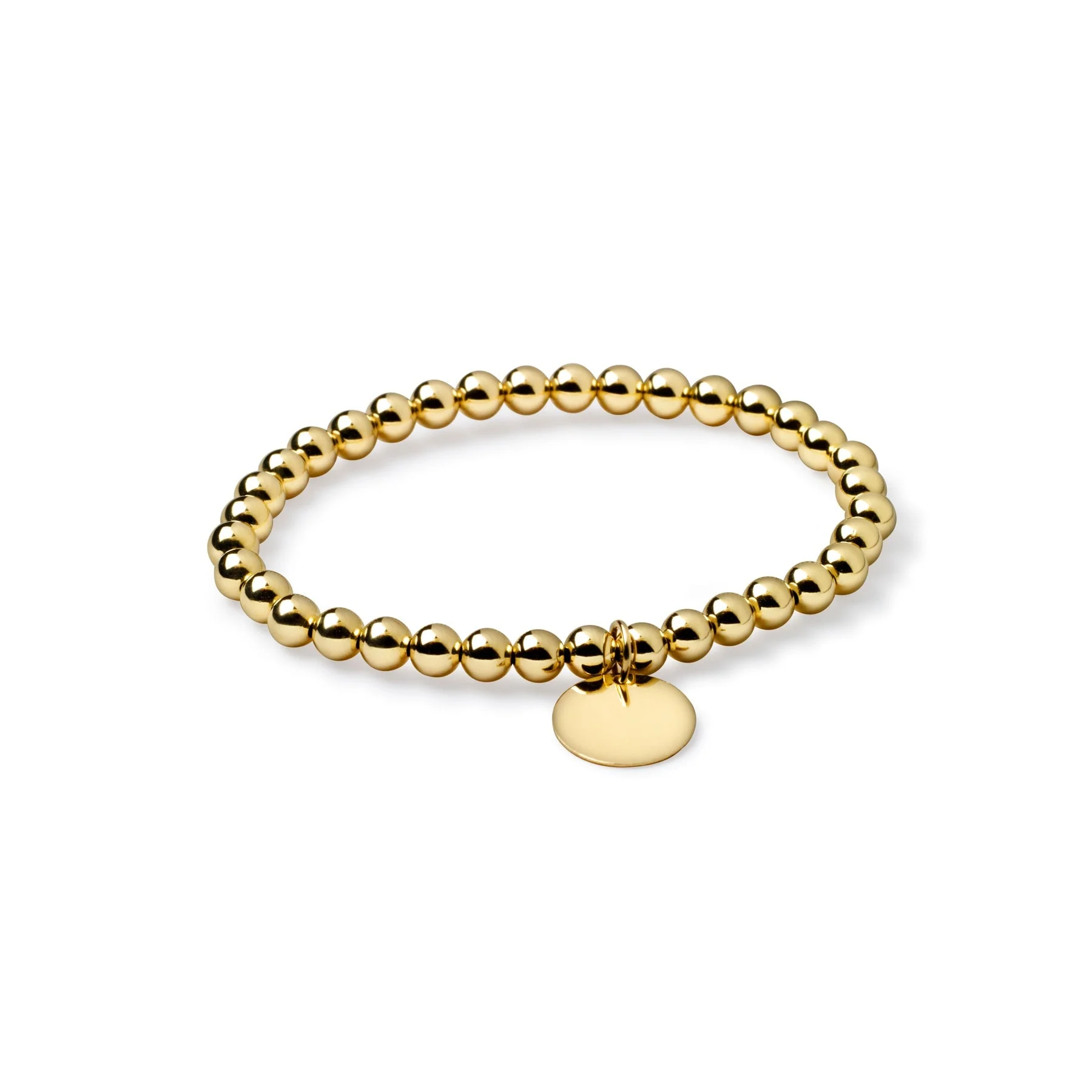 Erin 5mm Ball Bracelet with Charm