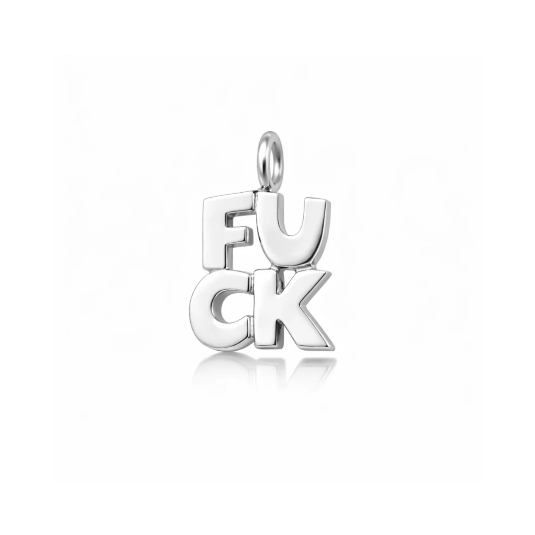 Four Letter Words Silver Charm - Image 8