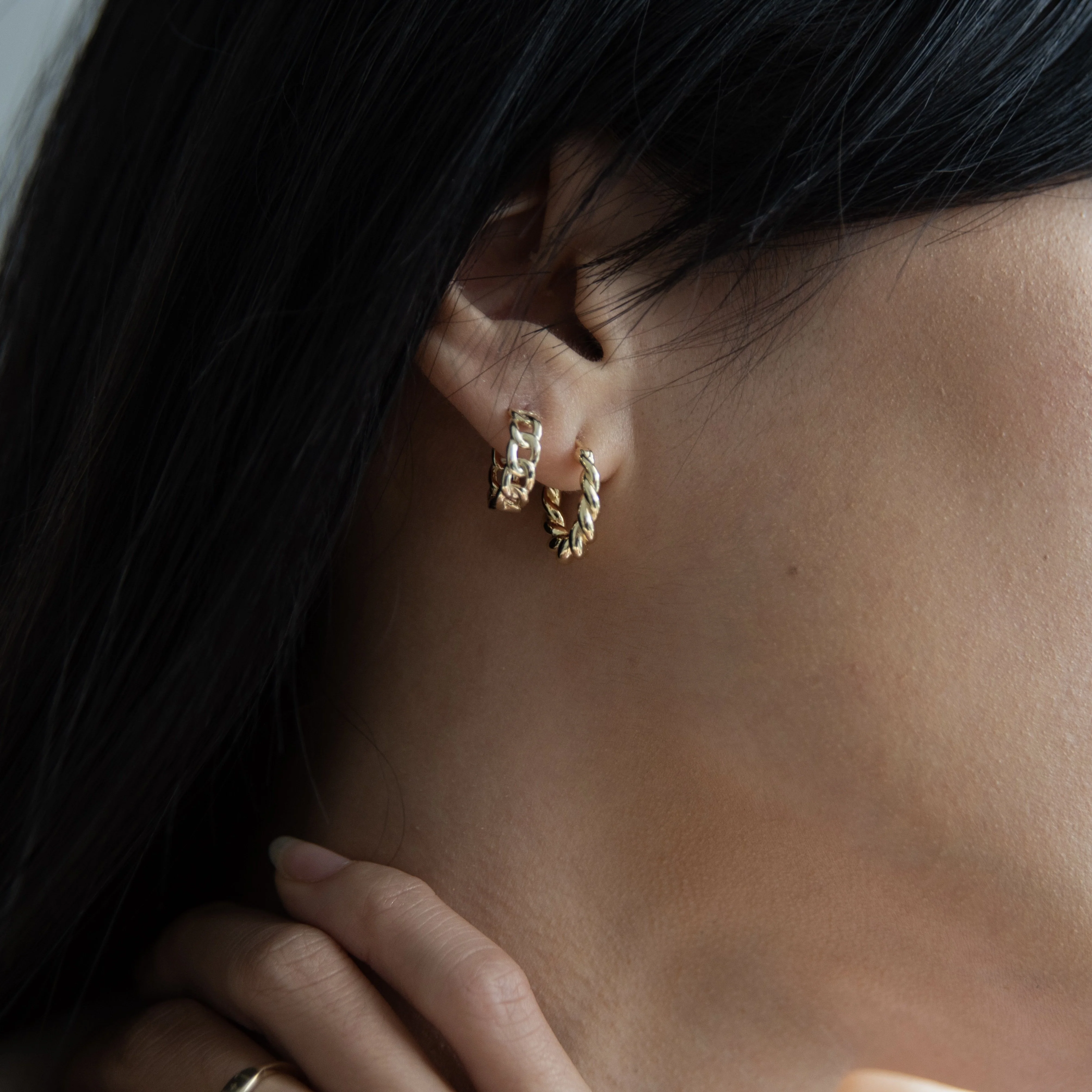 Gigi Twisted Hoops - Image 3