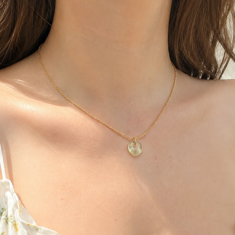 Mini Hand-Torched Glass Bead Necklace - Image 3
