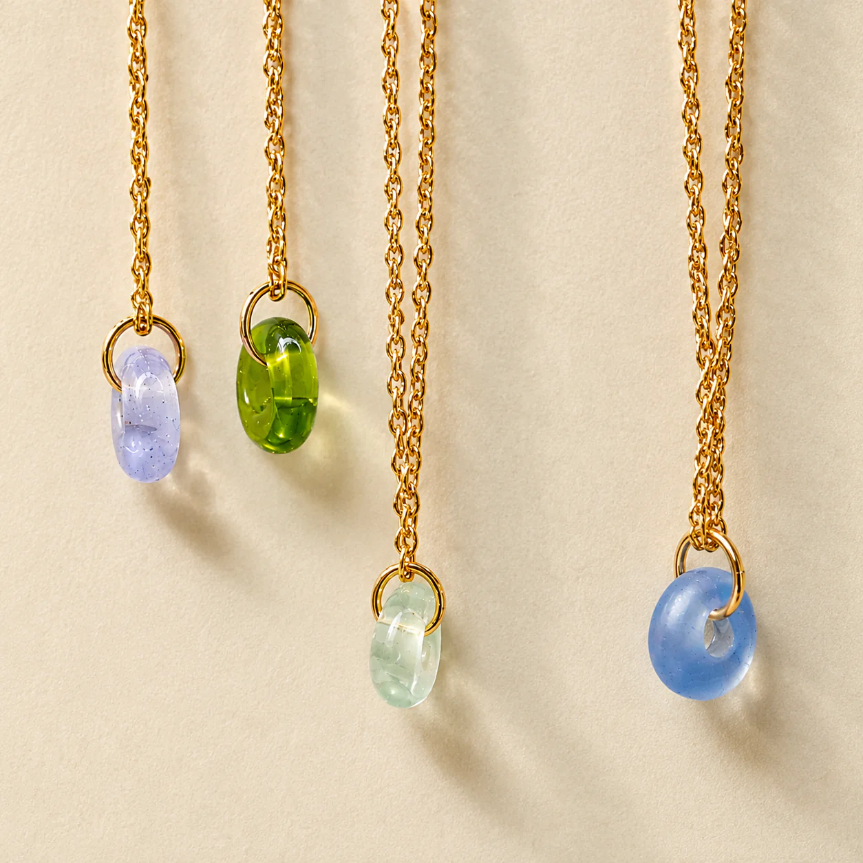 Mini Hand-Torched Glass Bead Necklace - Image 8