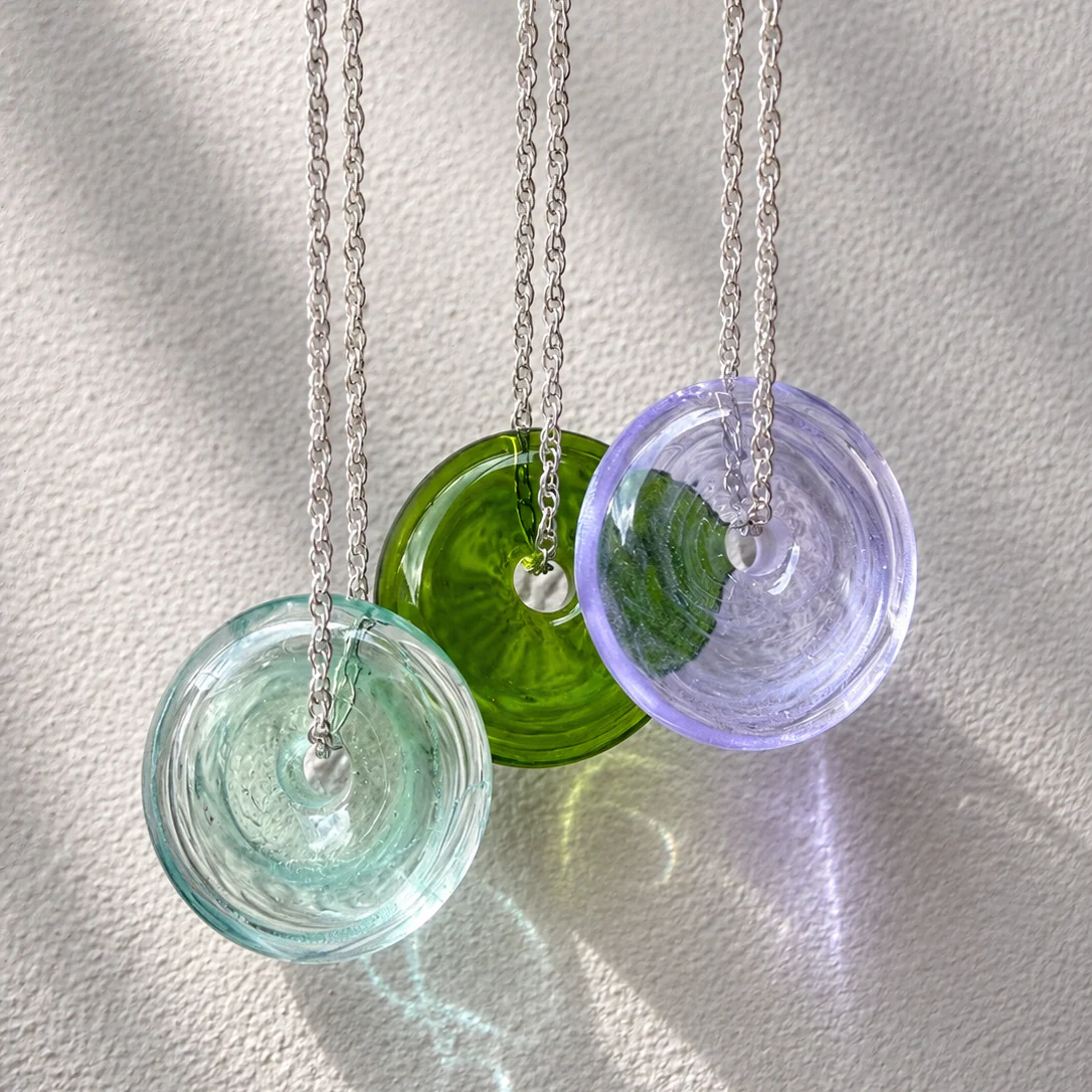Hand-Torched Glass Beads Necklace - Image 3