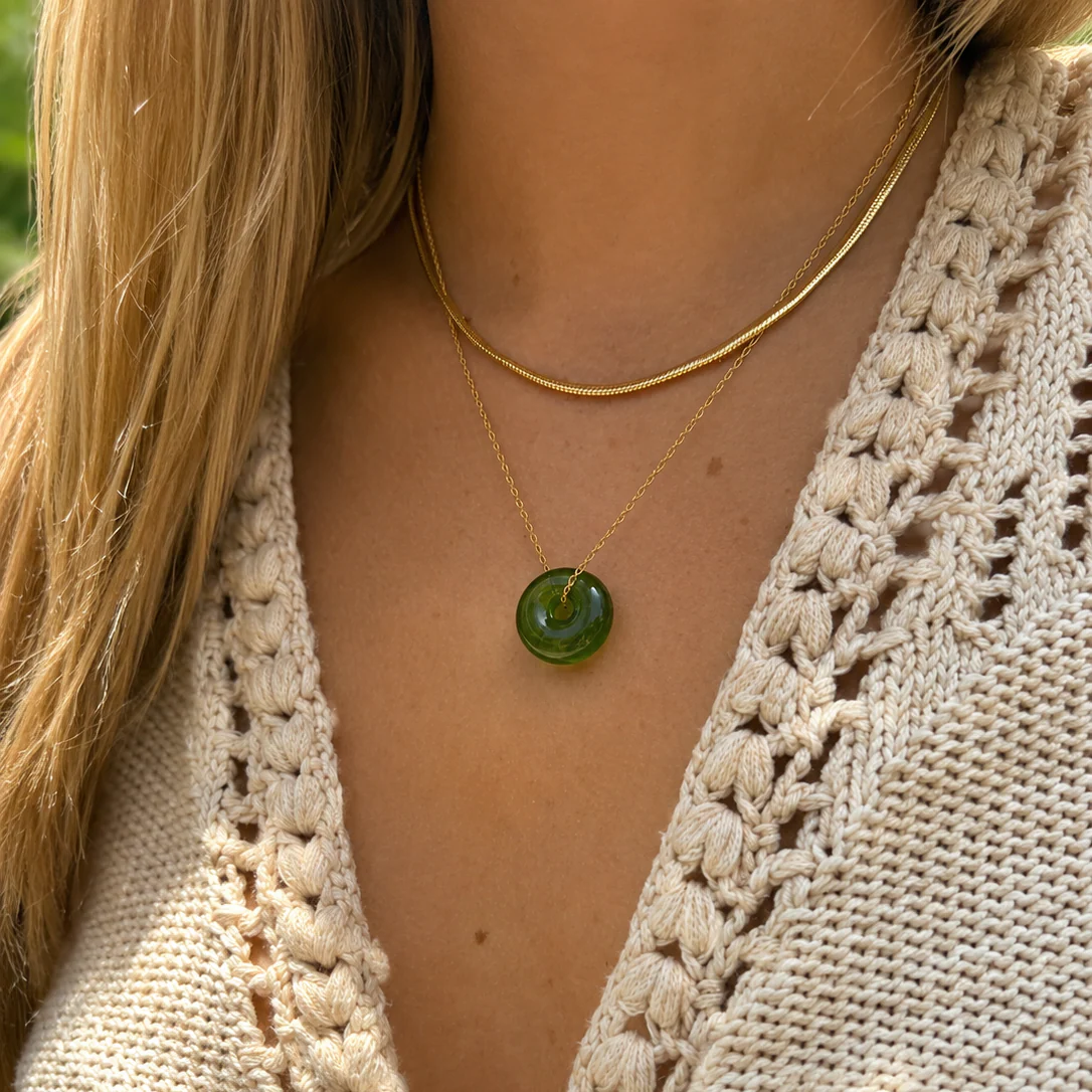 Hand-Torched Glass Beads Necklace - Image 4