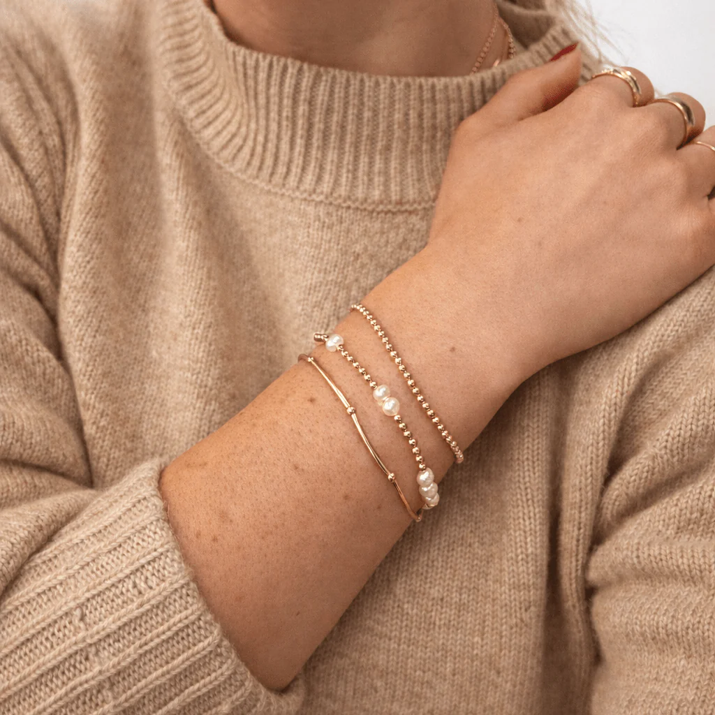 Gold filled Tube bracelet - Image 4