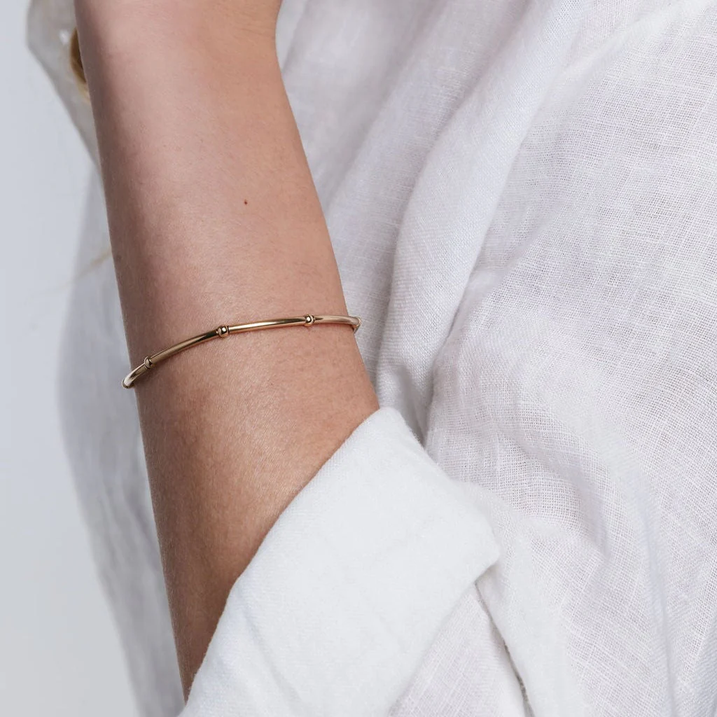 Gold filled Tube bracelet - Image 5