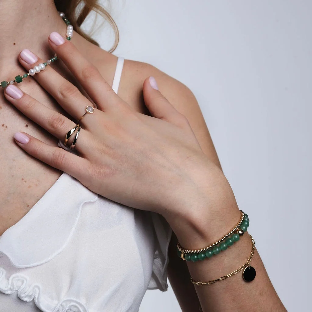 Green Aventurine Beaded Bracelet - Image 4