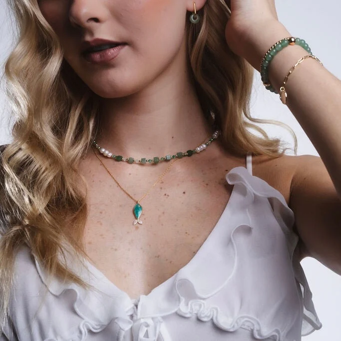 Green Fish Necklace - Image 3