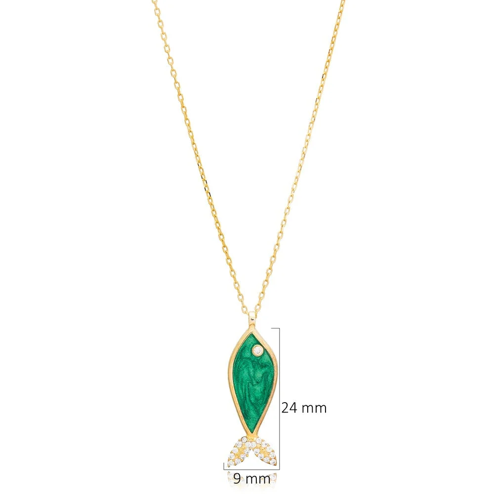 Green Fish Necklace - Image 4