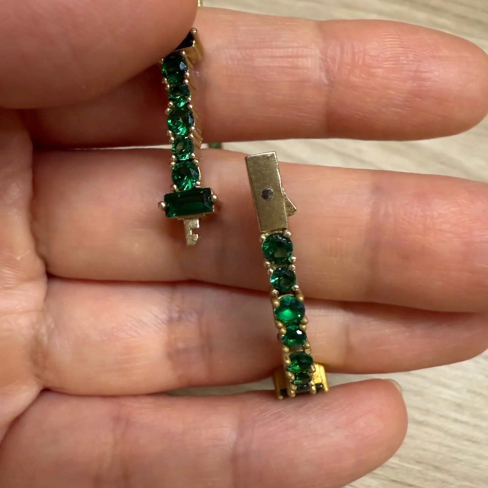 Emerald Green Tennis Bracelet - Image 6