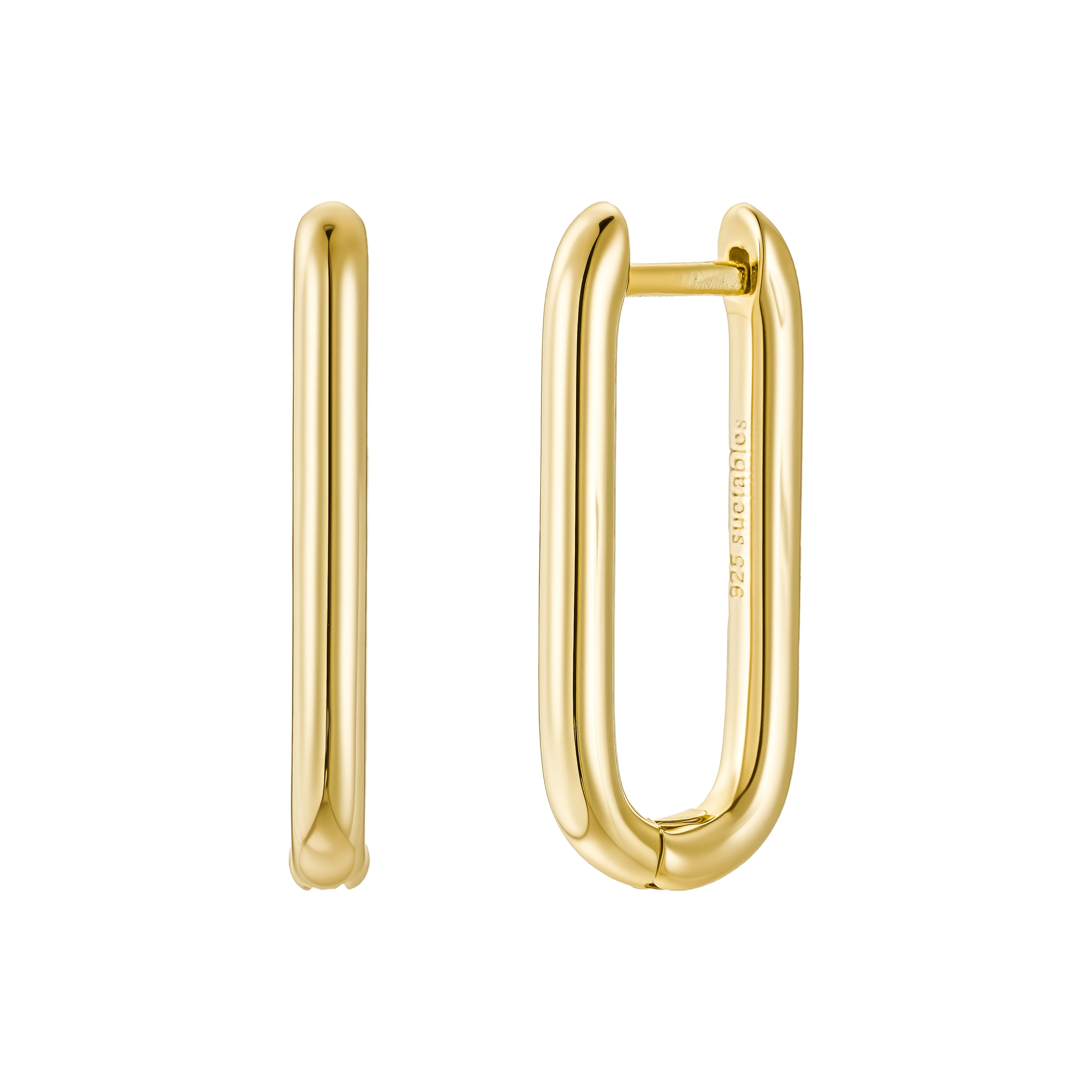Hand-Torched Emerald Green Foam U Hoops - Image 4