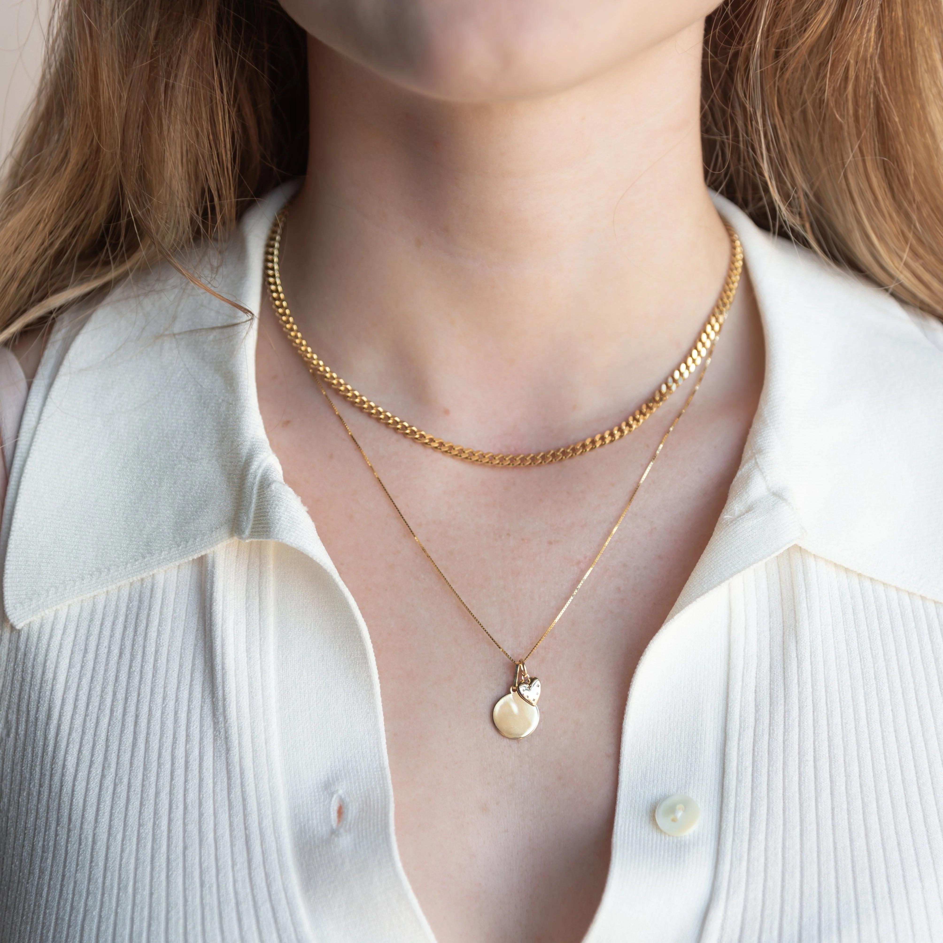 14K Gold Heart Charm - Image 2