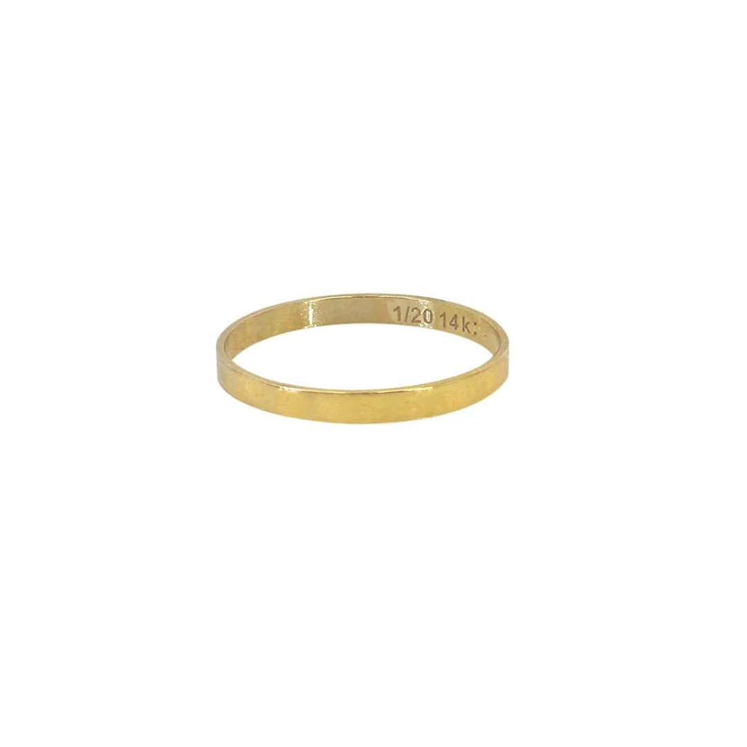 Jay Plain Band Gold Filled