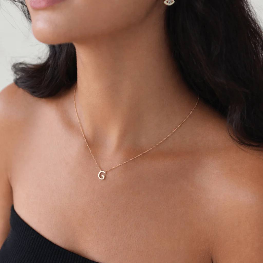 Julie Initial Necklace - Image 3